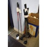 Quantity of golf clubs, ping blue eye irons etc.