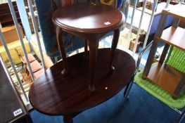 Two modern occasional tables