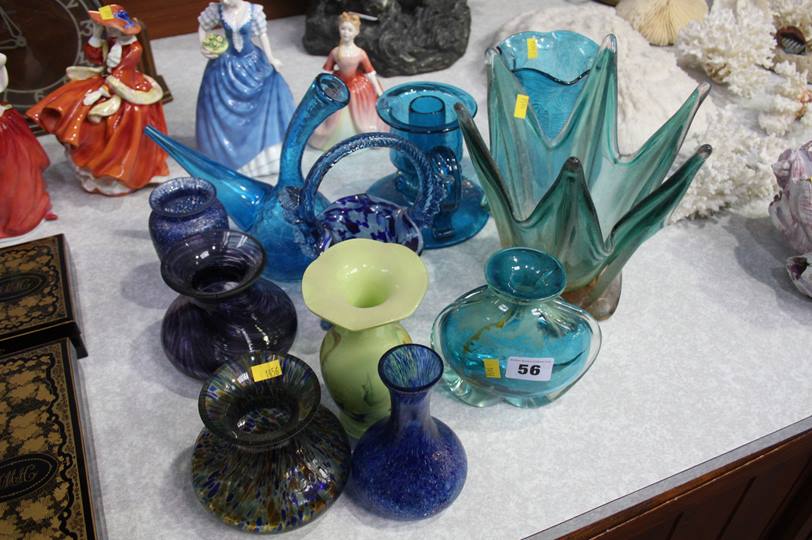 Collection of assorted glass