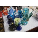 Collection of assorted glass
