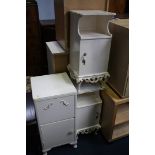 Pair bedside cabinets and one other