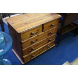 Pine chest of drawers