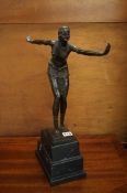 Bronze Deco style figurines