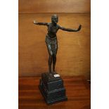 Bronze Deco style figurines