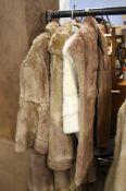 4 Fur coats