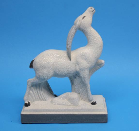 An Art Deco Vinsare Sevres model of an antelope. 2