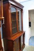 A reproduction Victorian design bookcase 113cm wide, 216cm height