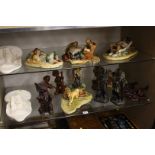 Various figurines