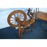 A 19th century spinning wheel