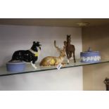 Beswick animals (3) etc.