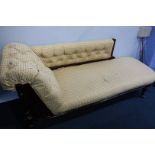 Mahogany framed chaise lounge