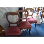 3 Mahogany dining chairs