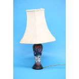 A modern Moorcroft table lamp