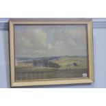 Oil on board, landscape, signed John Watson