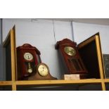 2 Wall clocks, a mantle clock etc.