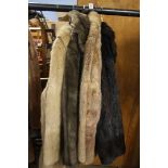 4 Fur coats