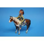 A Beswick Indian on a Skewbald horse, 1391