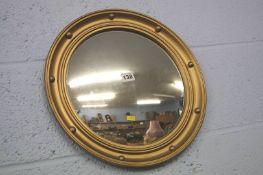 Circular convex mirror