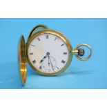 An 18ct gold Gentleman's pocket watch, patent October 18th 1904