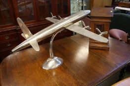 Large cast metal model plane