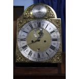 Mahogany cased long case clock, the brass face sig