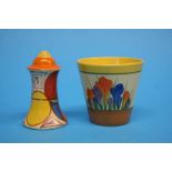 A Clarice Cliff Bizarre 'Crocus' pattern miniature