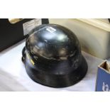 A WWII German type helmet