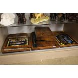 Butterfly wing tray and a lap box