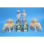 A pair of Continental 'Pot Pourri' model elephants