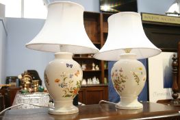 Pair of Aynsley table lamps