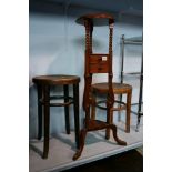 Two Bentwood stools etc.