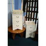 Pair of modern bedside chests, 2 mirrors,circular table etc.