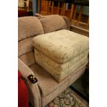 Settee and foot stool