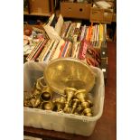 A box of brass, box of books and box of records