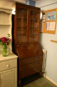 Oak bureau bookcase