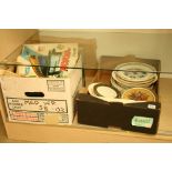 Four boxes of assorted, kitchenware etc.