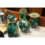 Four pieces Mdina glass