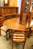 Oak dining room suite