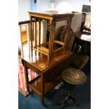 Lacquered wine table and a nest of tables