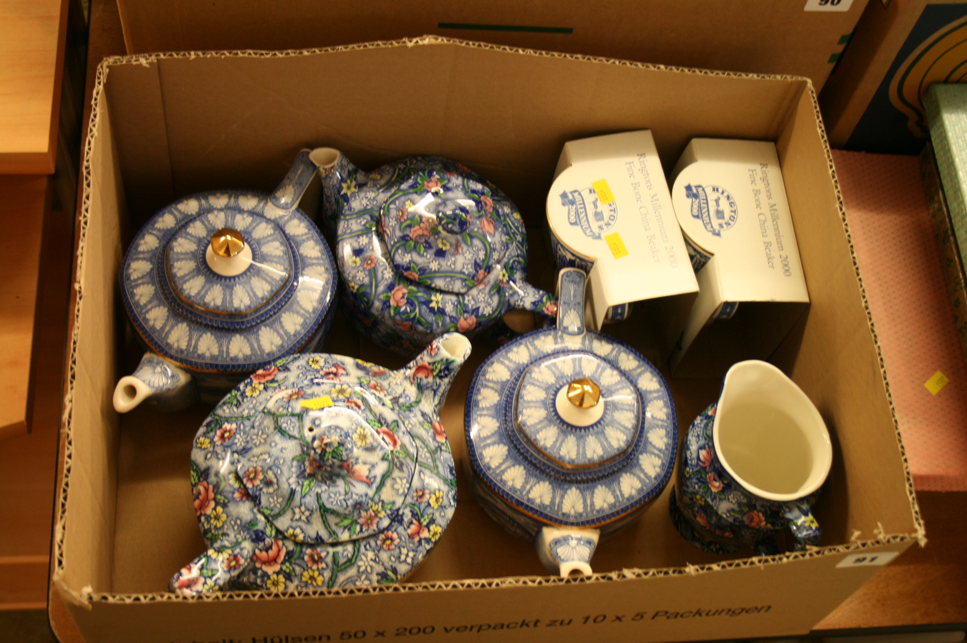 Box of Rington's china