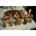 Ten Hummel figures