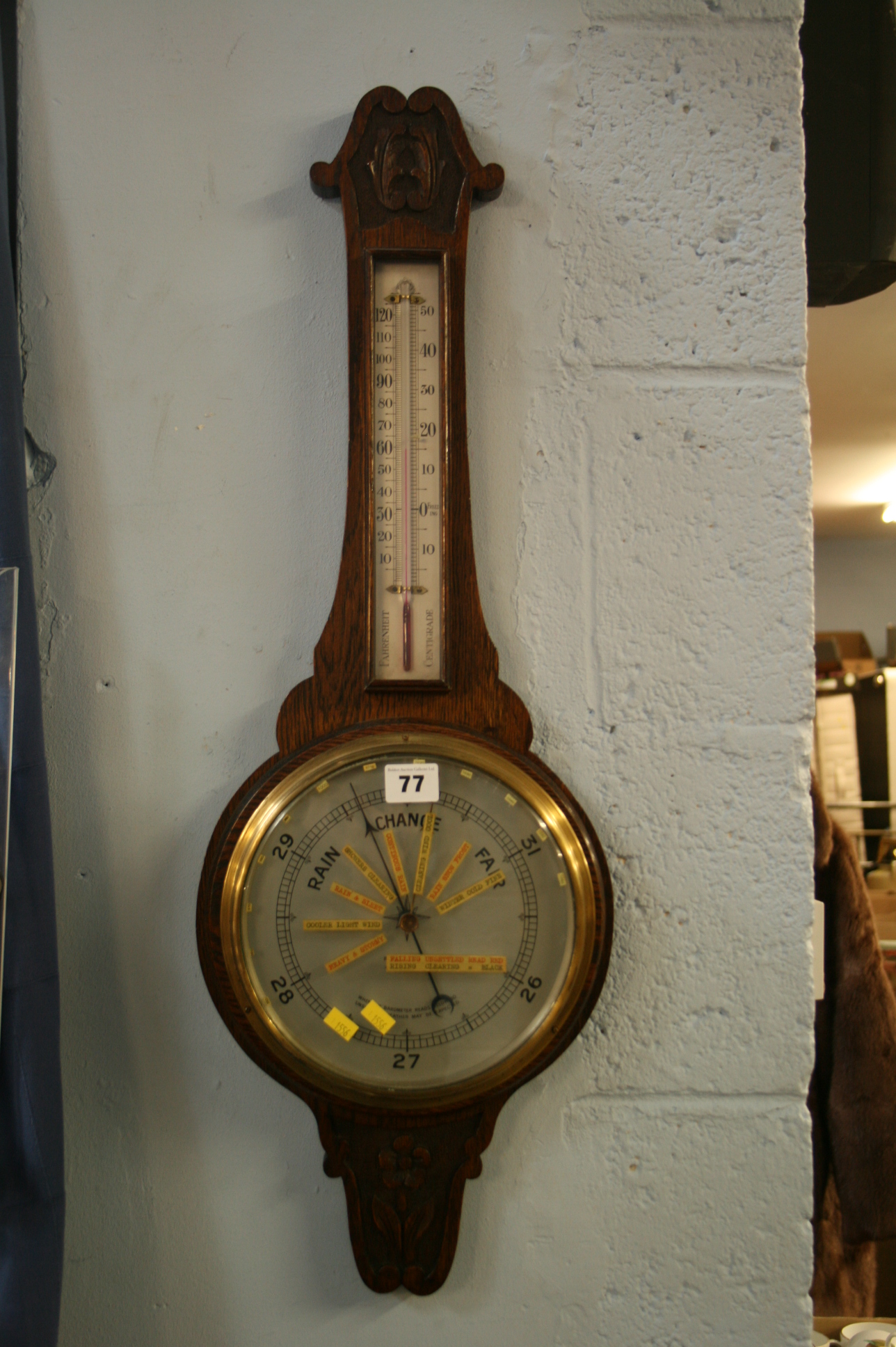 Oak barometer