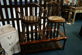 Two Ercol chairs etc.