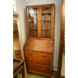 Oak bureau bookcase