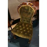 Victorian button back chair