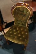 Victorian button back chair