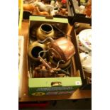 Quantity of brassware, copper etc.