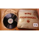 A Bing 'Pigmyphone' and selection of records