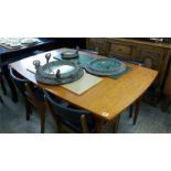Vanson teak table and 4 chairs