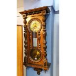 Walnut cased wallclock